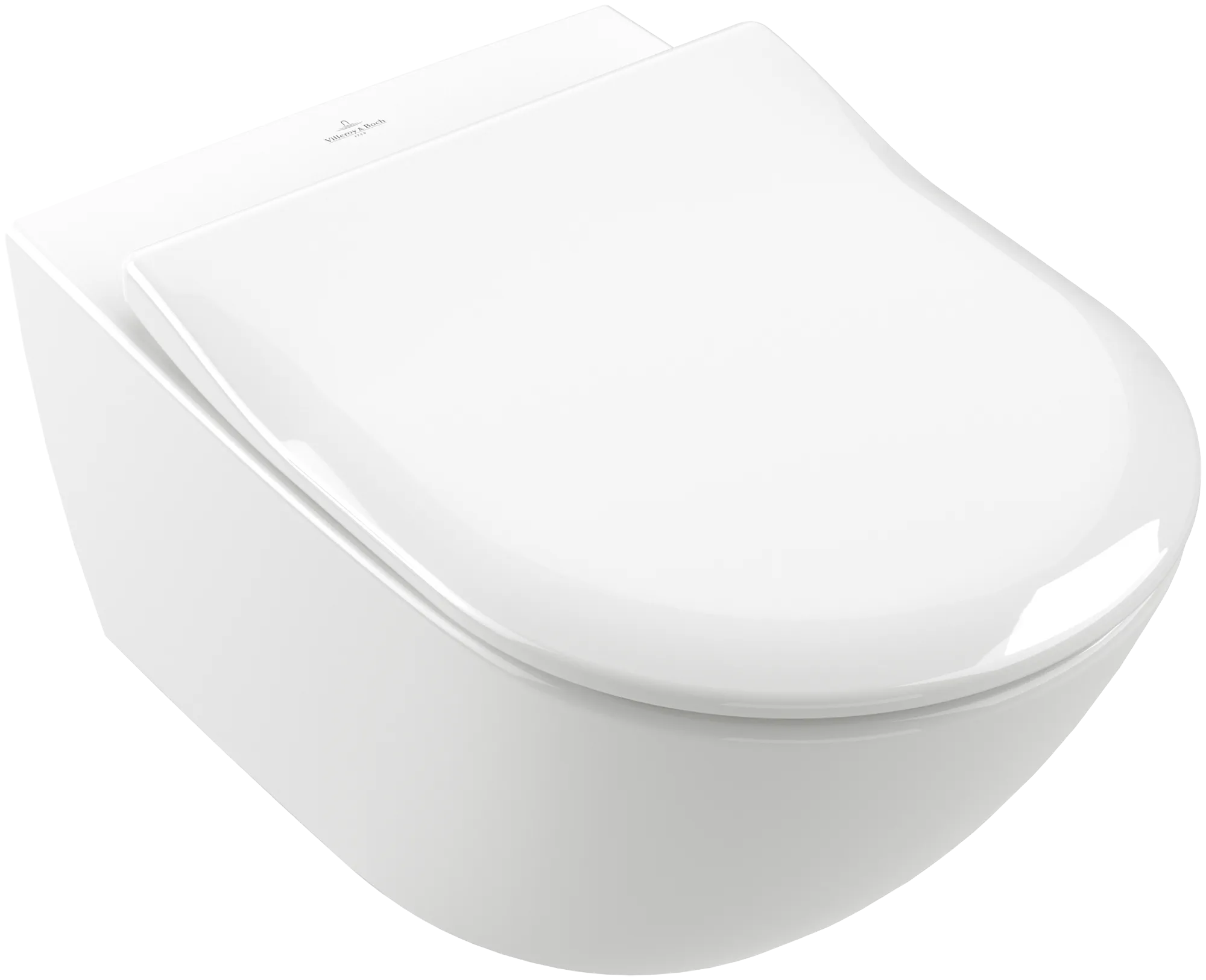 Villeroy & Boch WC-Sitz SlimSeat „Subway 2.0“ inkl. Deckel 43,2 × 35,8 × 43,9 × 4,3 cm, Quick Release, Soft Closing