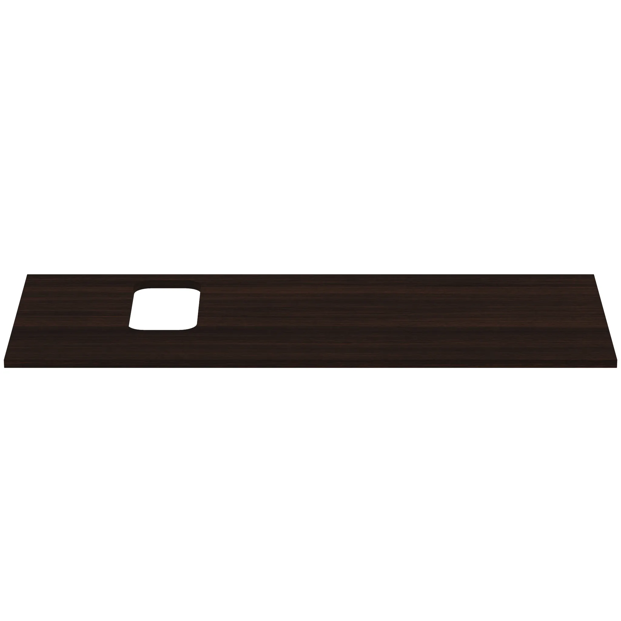Waschtischplatte i.life B Ausschnitt links für ein Wand-Waschtisch 1202x507x18mm Weiß matt
