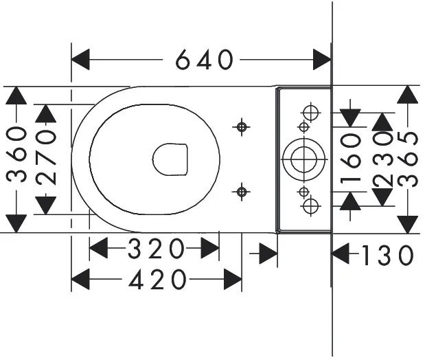 WC „EluPura Original S“, Befestigung verdeckt WC „EluPura Original S“, Befestigung verdeckt