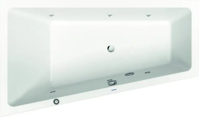 Duravit Whirlwanne „No.1“ trapez 1700 × 1000 mm, links mit Jet Project, in Weiß Duravit Whirlwanne „No.1“ trapez 1700 × 1000 mm, links mit Jet Project, in Weiß