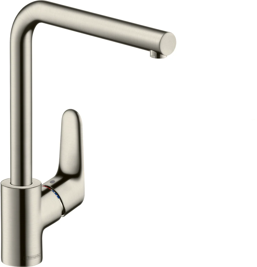 Hansgrohe Focus M41 Einhebel-Küchenmischer 280, Edelstahl, 1 Jet, Schwenkbereich einstellbar in 3 Stufen auf 110°, 150° oder 360°, Normalstrahl, maximale Durchflussmenge bei 3 bar: 12 l/min, Keramikmischsystem, Temperaturbegrenzung einstellbar, für Durch Hansgrohe Focus M41 Einhebel-Küchenmischer 280, Edelstahl, 1 Jet, Schwenkbereich einstellbar in 3 Stufen auf 110°, 150° oder 360°, Normalstrahl, maximale Durchflussmenge bei 3 bar: 12 l/min, Keramikmischsystem, Temperaturbegrenzung einstellbar, für Durch