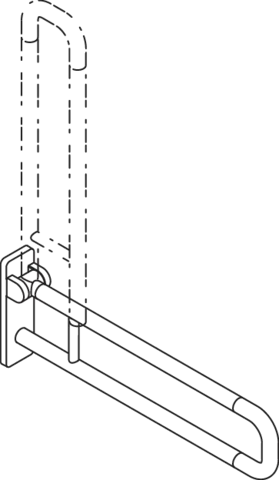 HEWI Stützklappgriff „Serie 801“