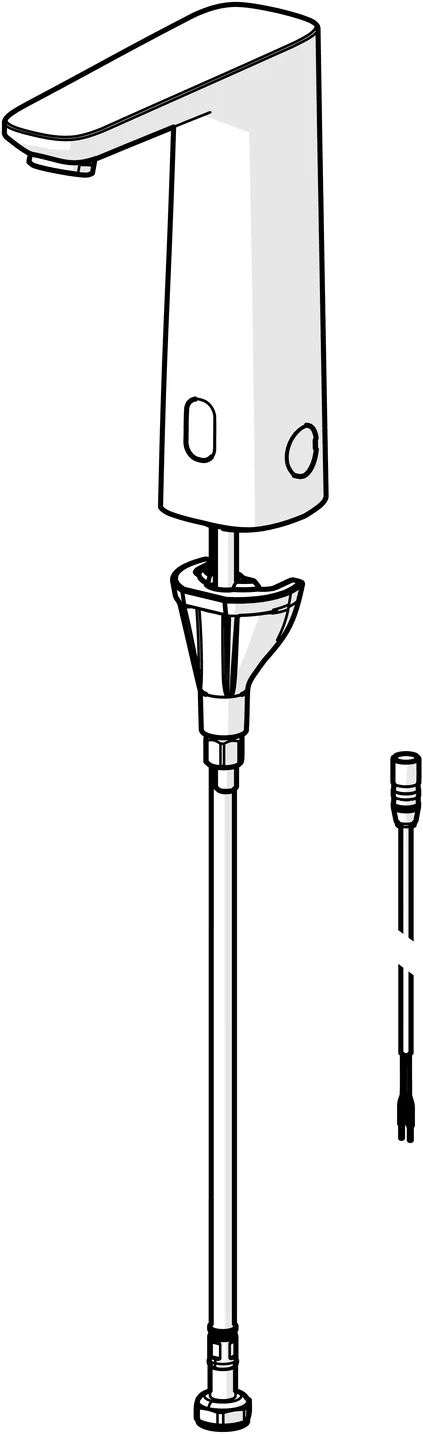 HansaELECTRA Waschtischbatterie 3V Bluetooth HansaELECTRA 9301 Chrom