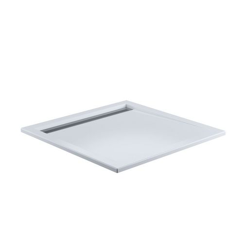 HSK rechteck Acryl-Duschwanne „superflach“ mit schmaler Ablaufrinne 90 × 100 cm ohne
