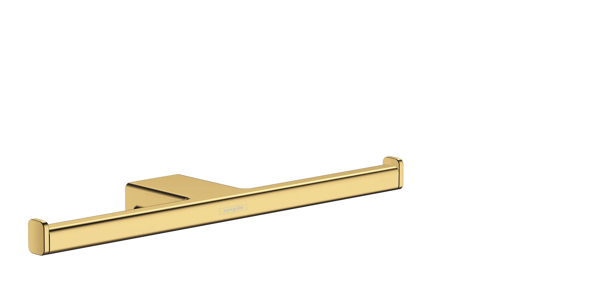 Hansgrohe AddStoris Q Doppel-Papierrollenhalter, Polished Gold Optic, Wandmontage, für 2 Papierrollen Hansgrohe AddStoris Q Doppel-Papierrollenhalter, Polished Gold Optic, Wandmontage, für 2 Papierrollen