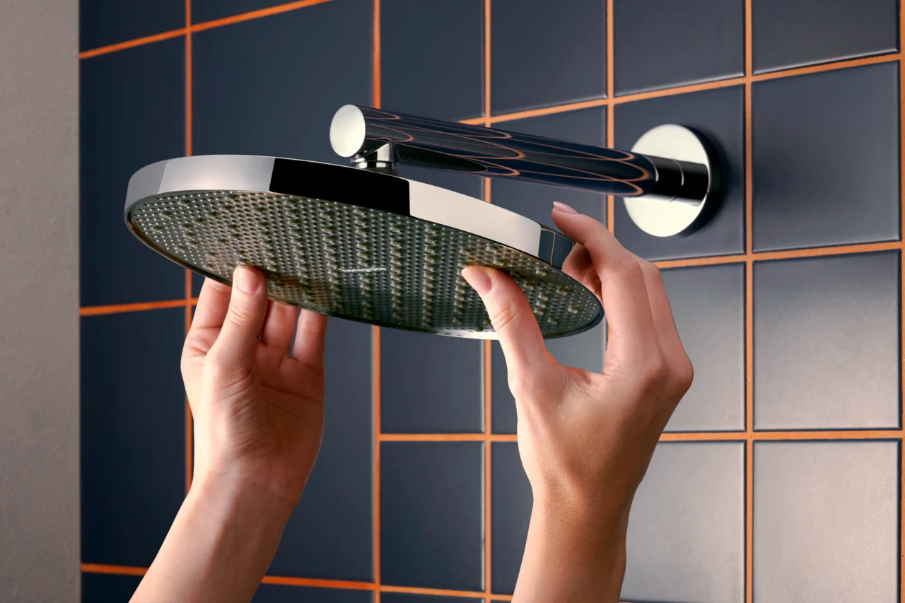 Hansgrohe Activera S Kopfbrause 240 mm, Chrom, Rain Strahl, FlexPower, QuickClean+, 12 l/min Durchflussregler Hansgrohe Activera S Kopfbrause 240 mm, Chrom, Rain Strahl, FlexPower, QuickClean+, 12 l/min Durchflussregler