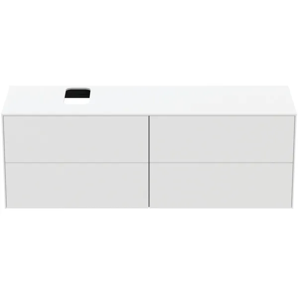 Ideal Standard Waschtischunterschrank „Conca“ 158,7 × 55 × 50,5 cm Weiß matt lackiert