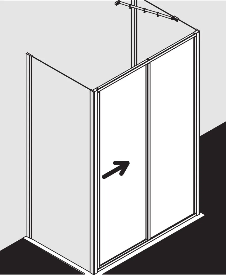 Kermi Duschdesign IBIZA 2000 ST2, Duschkabine mit Gleittür Kermi Duschdesign IBIZA 2000 ST2, Duschkabine mit Gleittür