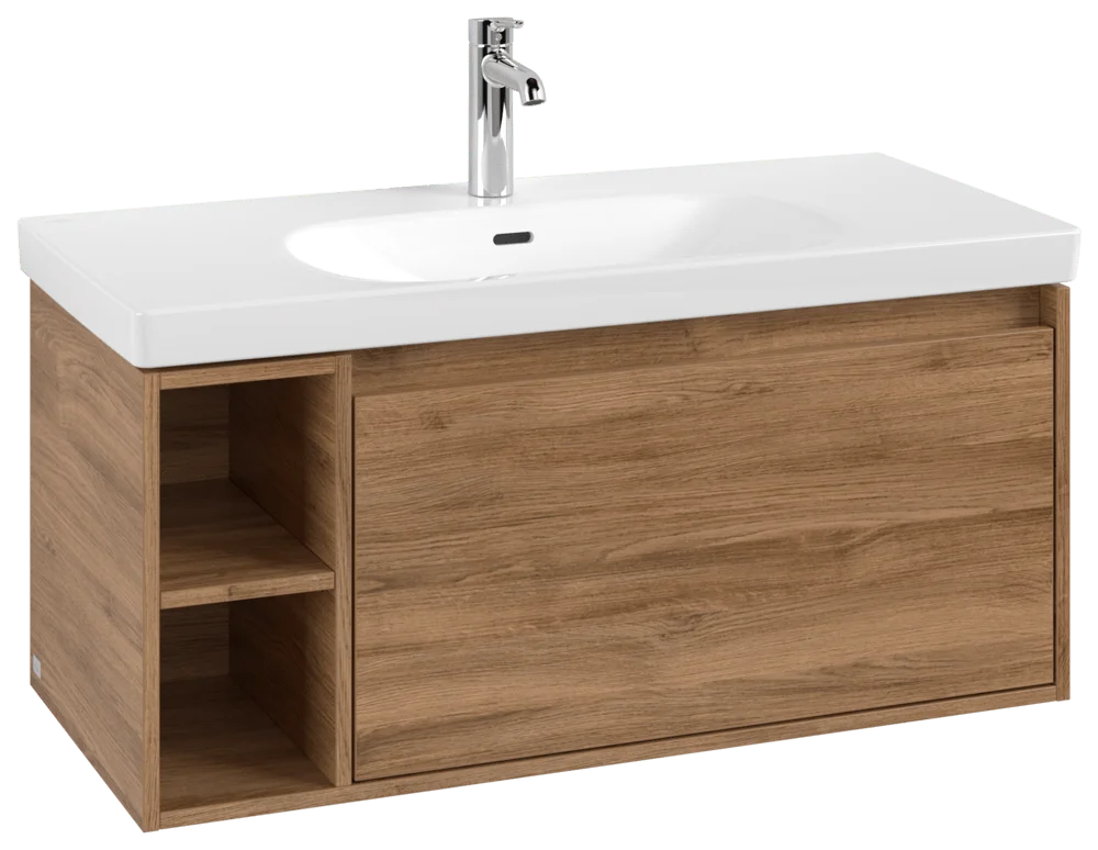 Villeroy & Boch Waschbeckenunterschrank Skyla C79000, 972x436x439 mm, 2 Auszüge, Kansas Oak