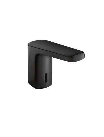 SENSORIC Elektr.Waschtischarmatur pulv.,kub.,Netzb. schw tiefmatt SENSORIC Elektr.Waschtischarmatur pulv.,kub.,Netzb. schw tiefmatt