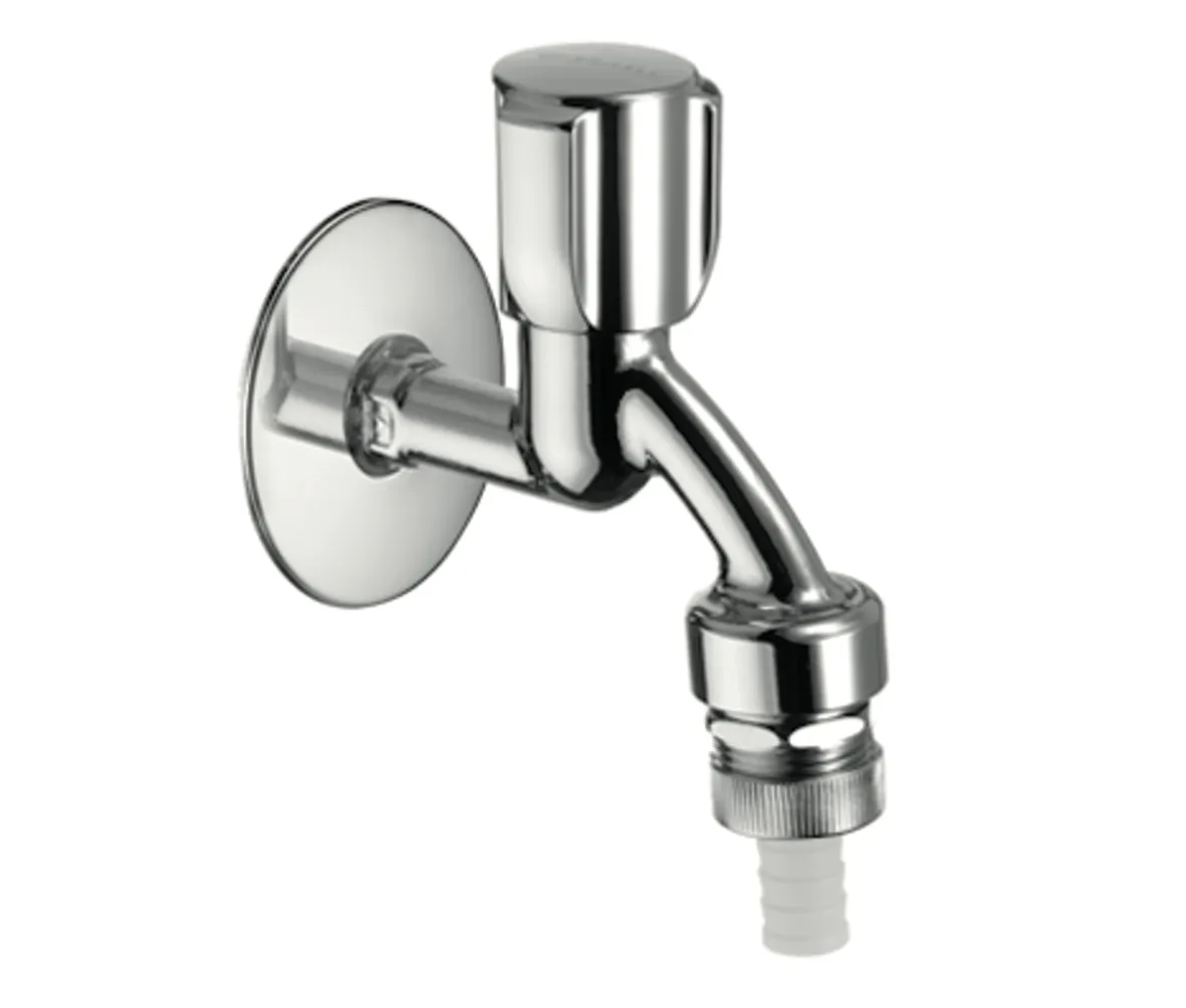 Auslaufventil COMFORT, RFV, RB, DN 15 G 1/2 AG, Schlauchverschraubung Ø 14,5 mm (DN 20 G 3/4 AG), chrom Auslaufventil COMFORT, RFV, RB, DN 15 G 1/2 AG, Schlauchverschraubung Ø 14,5 mm (DN 20 G 3/4 AG), chrom