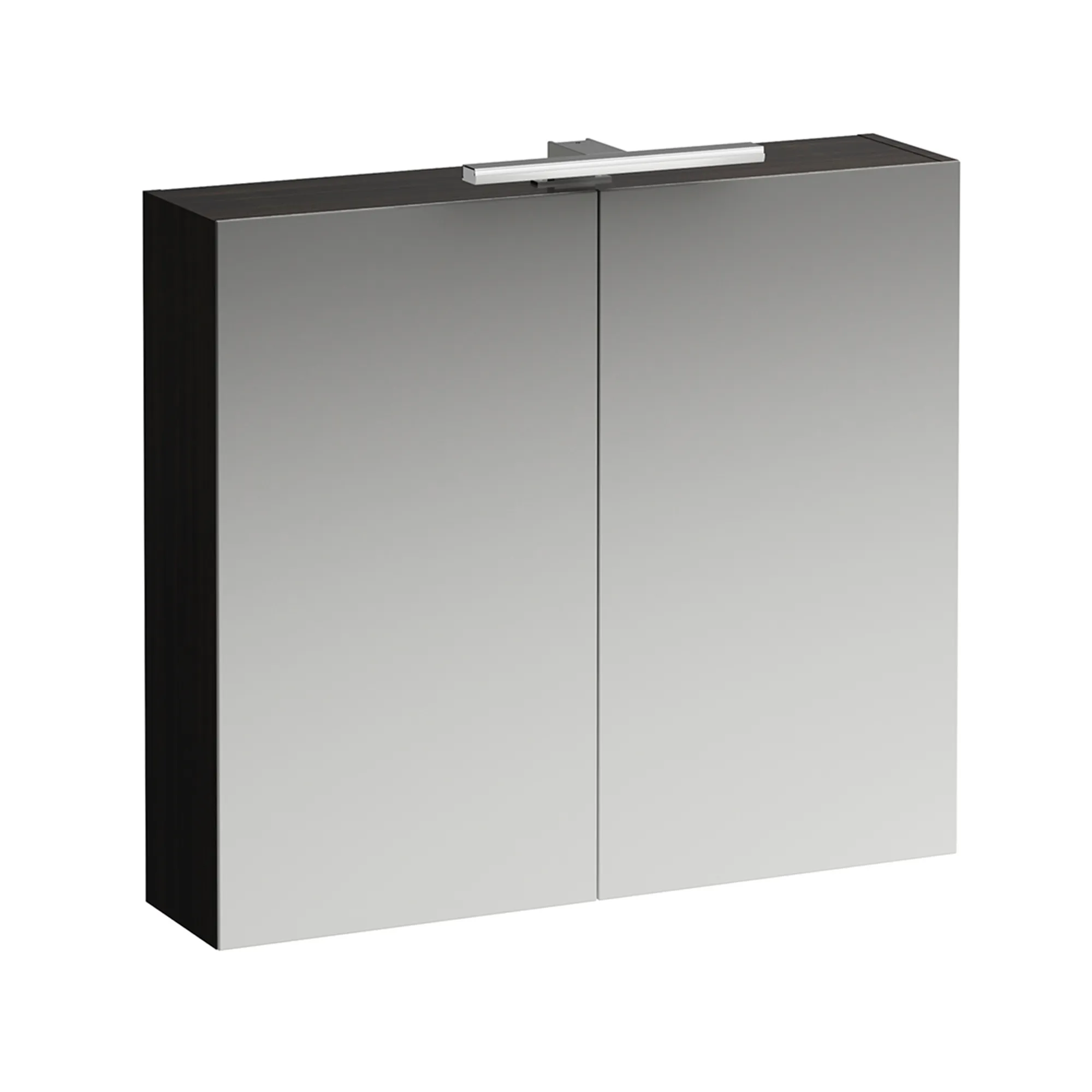 Spiegelschrank BASE LED-Beleuchtung horizontal mit Schalter mit Steckdose 185x800x700 2 Türen weiß matt Spiegelschrank BASE LED-Beleuchtung horizontal mit Schalter mit Steckdose 185x800x700 2 Türen weiß matt