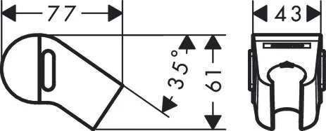 Hansgrohe WallStoris Planet Edition Push-Handbrausehalterung, Sand (recycelt) Hansgrohe WallStoris Planet Edition Push-Handbrausehalterung, Sand (recycelt)