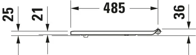 Duravit WC-Sitz „DuraStyle“ Vital 37,9 × 50,7 × 4,3 cm