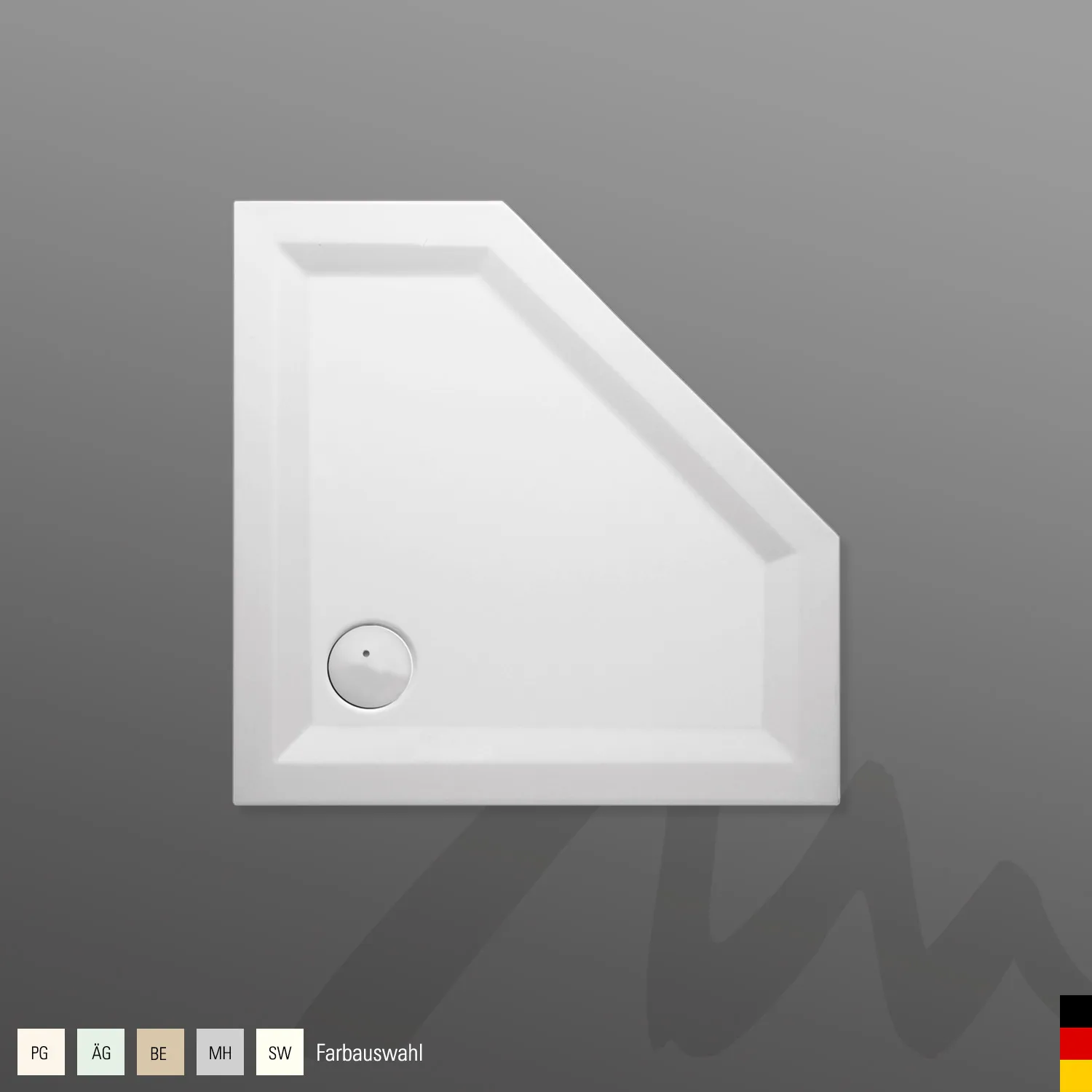 Mauersberger Acryl-Duschwanne ceptor 90⁄40 SF 900x900(400)x55, Farbgruppe 2 Mauersberger Acryl-Duschwanne ceptor 90⁄40 SF 900x900(400)x55, Farbgruppe 2