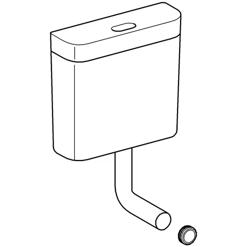 WC-Spülkasten 37355, Aufputz, 6-9l, Spülung unterbrechbar, alpinweiß WC-Spülkasten 37355, Aufputz, 6-9l, Spülung unterbrechbar, alpinweiß