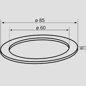 SANIT Dichtring 85x60x6 SANIT Dichtring 85x60x6