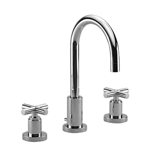Waschtisch-Dreilochbatterie mit Ablaufgarnitur TARA Chrom 20710892