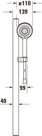 Brausegarnitur Brausen und Zubehör Brauseset „ZubehörArmaturen“ in Weiß (hochglanz)