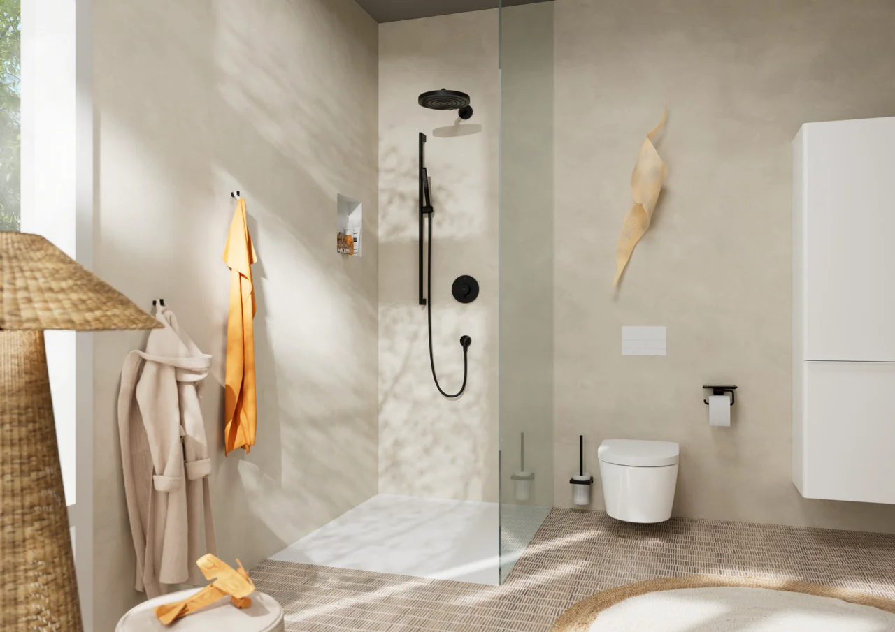 Hansgrohe ShowerSelect Comfort S Thermostat Unterputz, 2 Verbraucher, mattschwarz