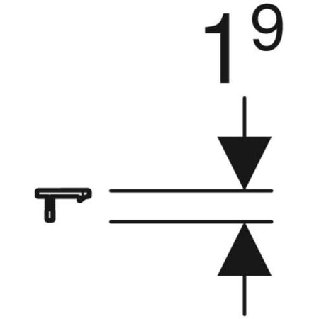 iCon Griff: hochglanz-verchromt, B=44.7cm