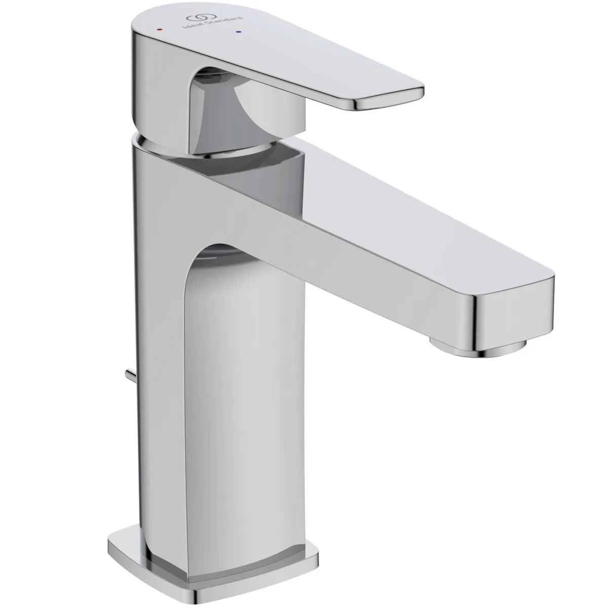 Waschtischarmatur Cerafine D, H105, BlueStart, mit Ablaufgarnitur, Ausladung 120mm, Chrom Waschtischarmatur Cerafine D, H105, BlueStart, mit Ablaufgarnitur, Ausladung 120mm, Chrom