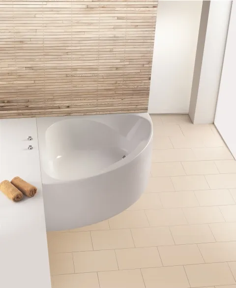 Hoesch Spectra Eck 1400 mit angeformter Schürze, Weiß Hoesch Spectra Eck 1400 mit angeformter Schürze, Weiß