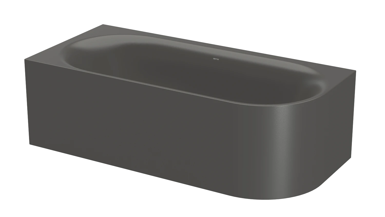 Bette oval Badewanne „BetteLux Oval IV Silhouette“ 185 × 85 cm in Anthracite