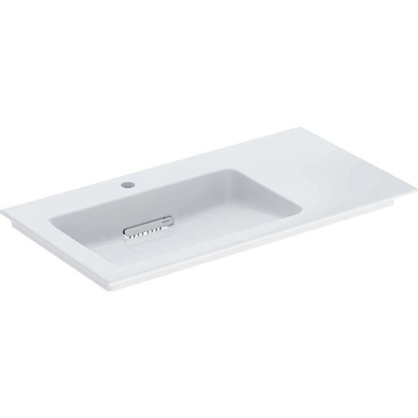 Schrankwaschtisch mit Ablagefläche „One“ mit horizontalem Ablauf 90 × 48 cm mit KeraTect® Schrankwaschtisch mit Ablagefläche „One“ mit horizontalem Ablauf 90 × 48 cm mit KeraTect®