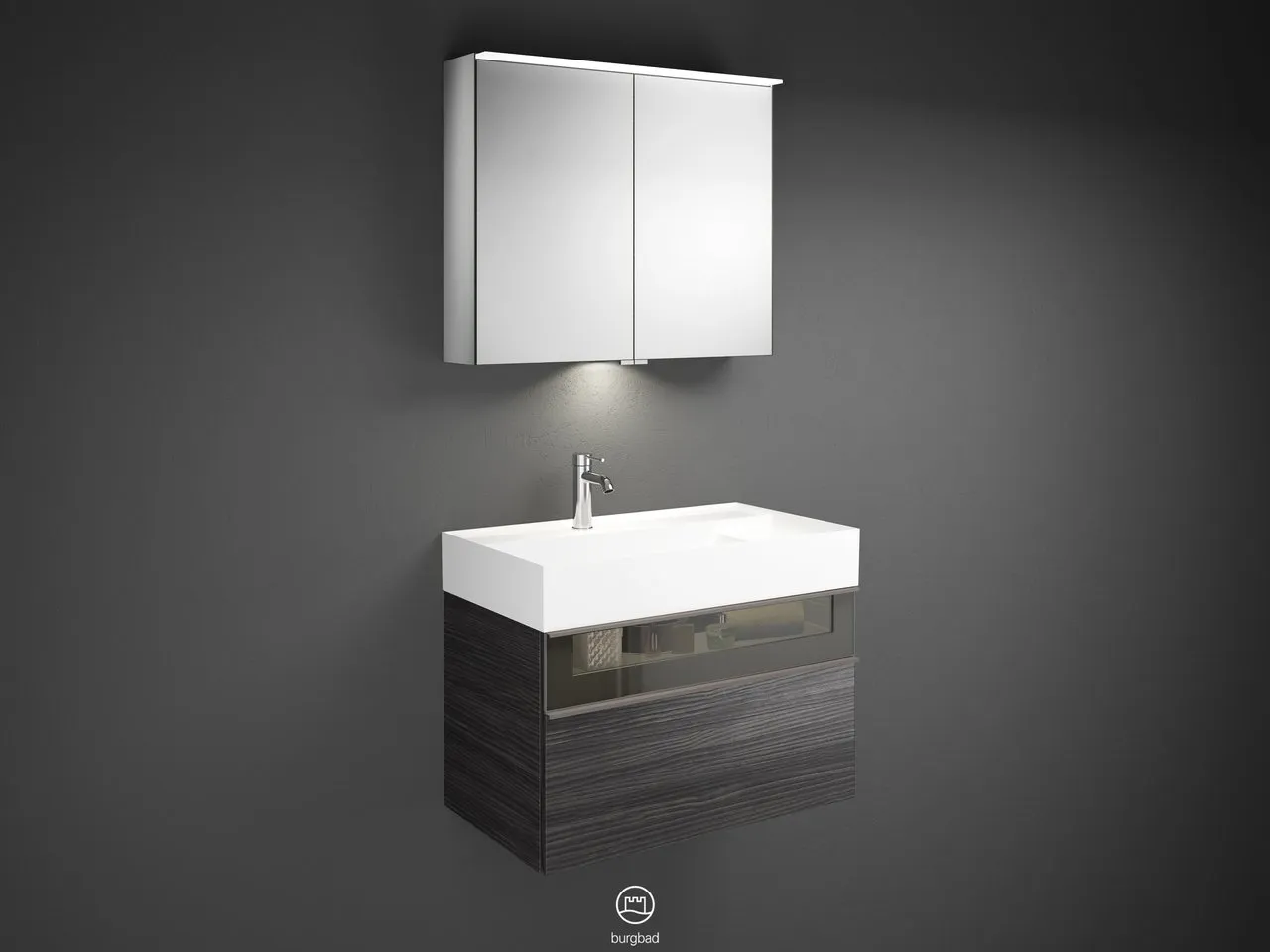 burgbad Badmöbelset „Yumo“ in Frassino Dekor Cappuccino burgbad Badmöbelset „Yumo“ in Frassino Dekor Cappuccino