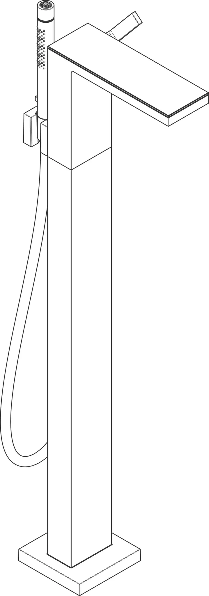 Wannenmischer Axor MyEdition Fertigset zur Bodenmontage chrom Wannenmischer Axor MyEdition Fertigset zur Bodenmontage chrom