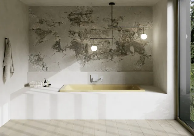 Bette BetteFree Badewanne Rechteck Curry 1700x750x450 mm Einbau 2-Sitzer glasierter Titan-Stahl
