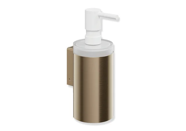 HEWI Seifenspender System 162, PVD Bronze gebürstet, 70 mm Ø, 182 mm hoch, 85 mm tief, Füllmenge ca. 200 ml HEWI Seifenspender System 162, PVD Bronze gebürstet, 70 mm Ø, 182 mm hoch, 85 mm tief, Füllmenge ca. 200 ml