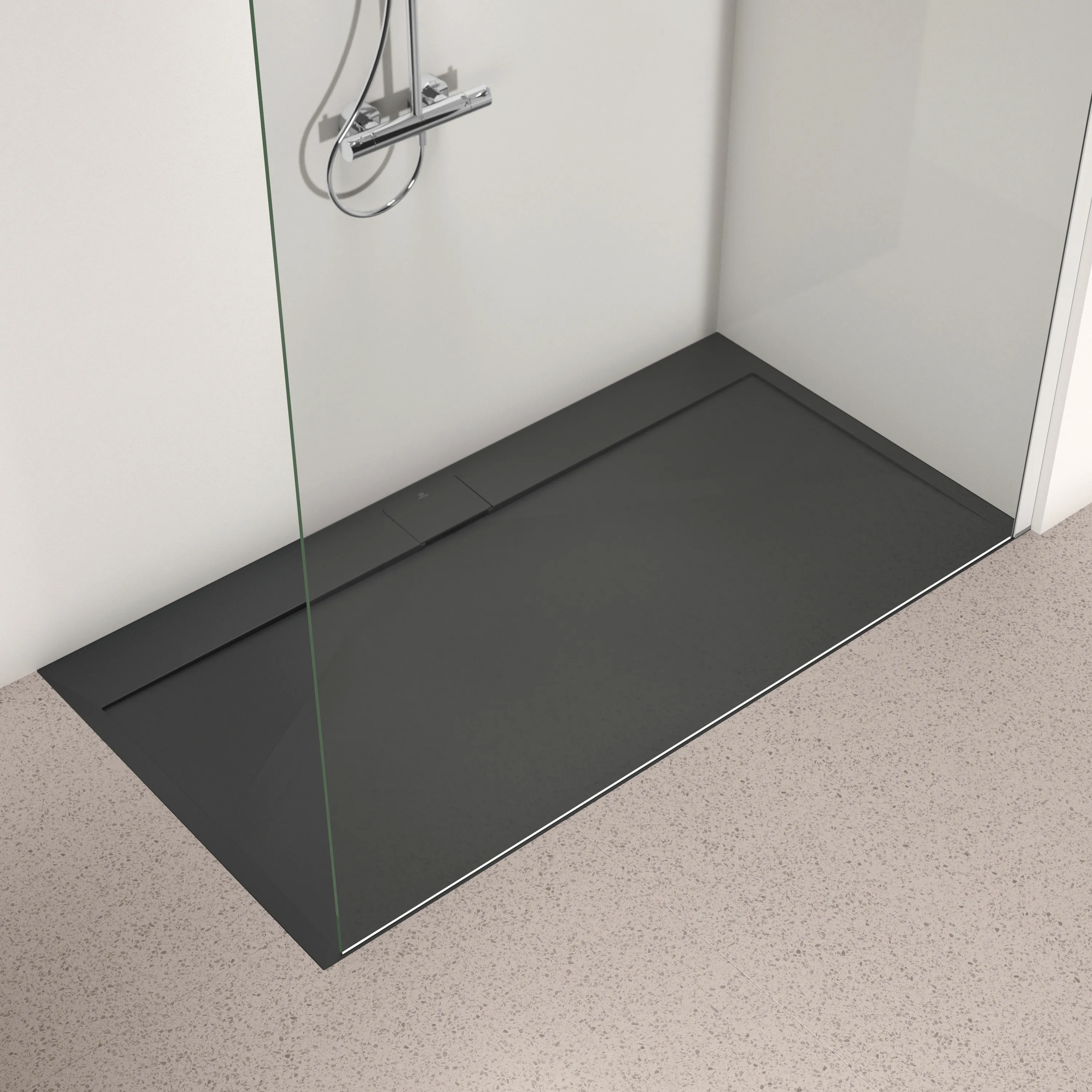 Ideal Standard Rechteck-Brausewanne Ultra Flat S i.life 1700x900x30mm Schiefer Ideal Standard Rechteck-Brausewanne Ultra Flat S i.life 1700x900x30mm Schiefer