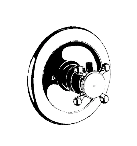 1926 UP-Thermostatarmatur UP-Feinbau-Set vergoldet