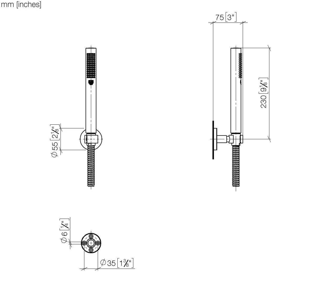 Dornbracht SERIENSPEZIFISCH Schlauchbrausegarnitur FlowReduce - Bronze gebürstet Dornbracht SERIENSPEZIFISCH Schlauchbrausegarnitur FlowReduce - Bronze gebürstet