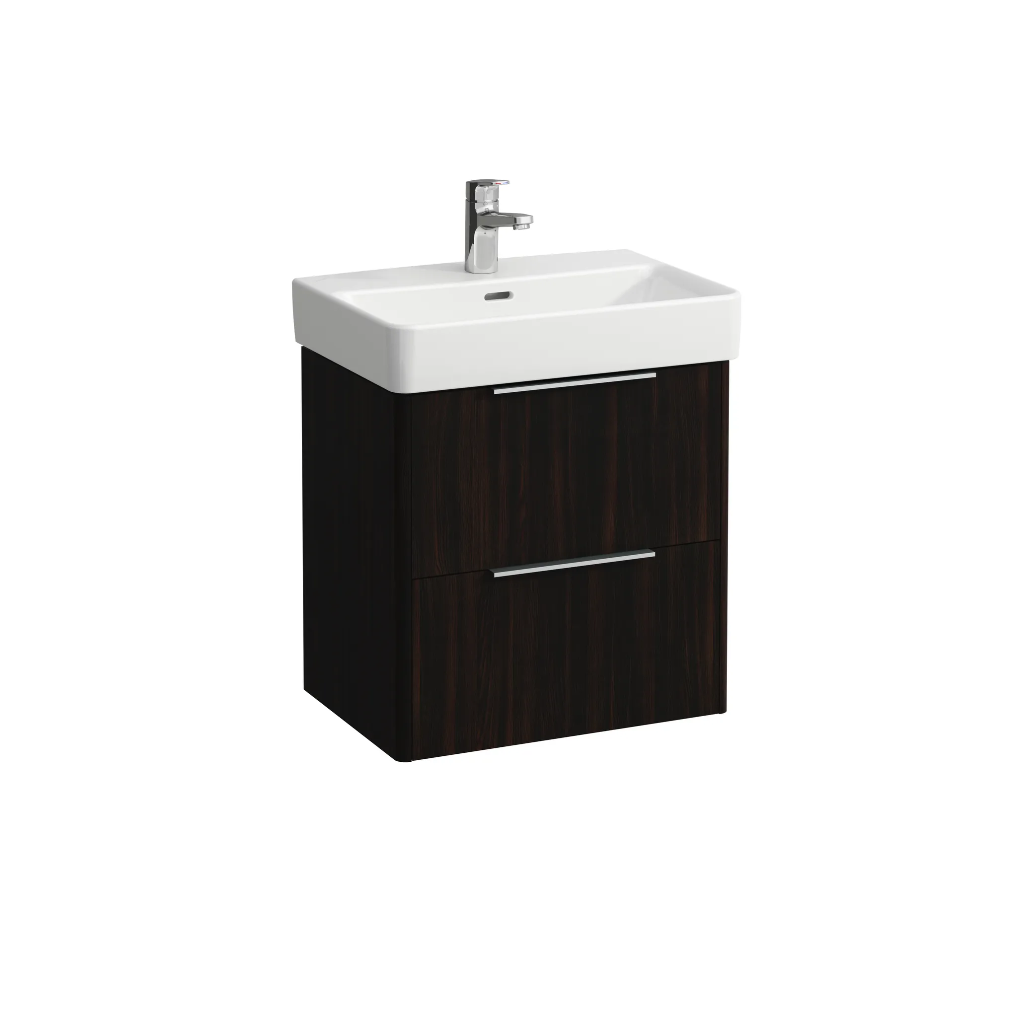 Waschtischunterbau BASE für PRO S 358x520x515 2 Schubladen mit Griff aluminium eloxiert für Waschtisch H818958 weiß matt Waschtischunterbau BASE für PRO S 358x520x515 2 Schubladen mit Griff aluminium eloxiert für Waschtisch H818958 weiß matt