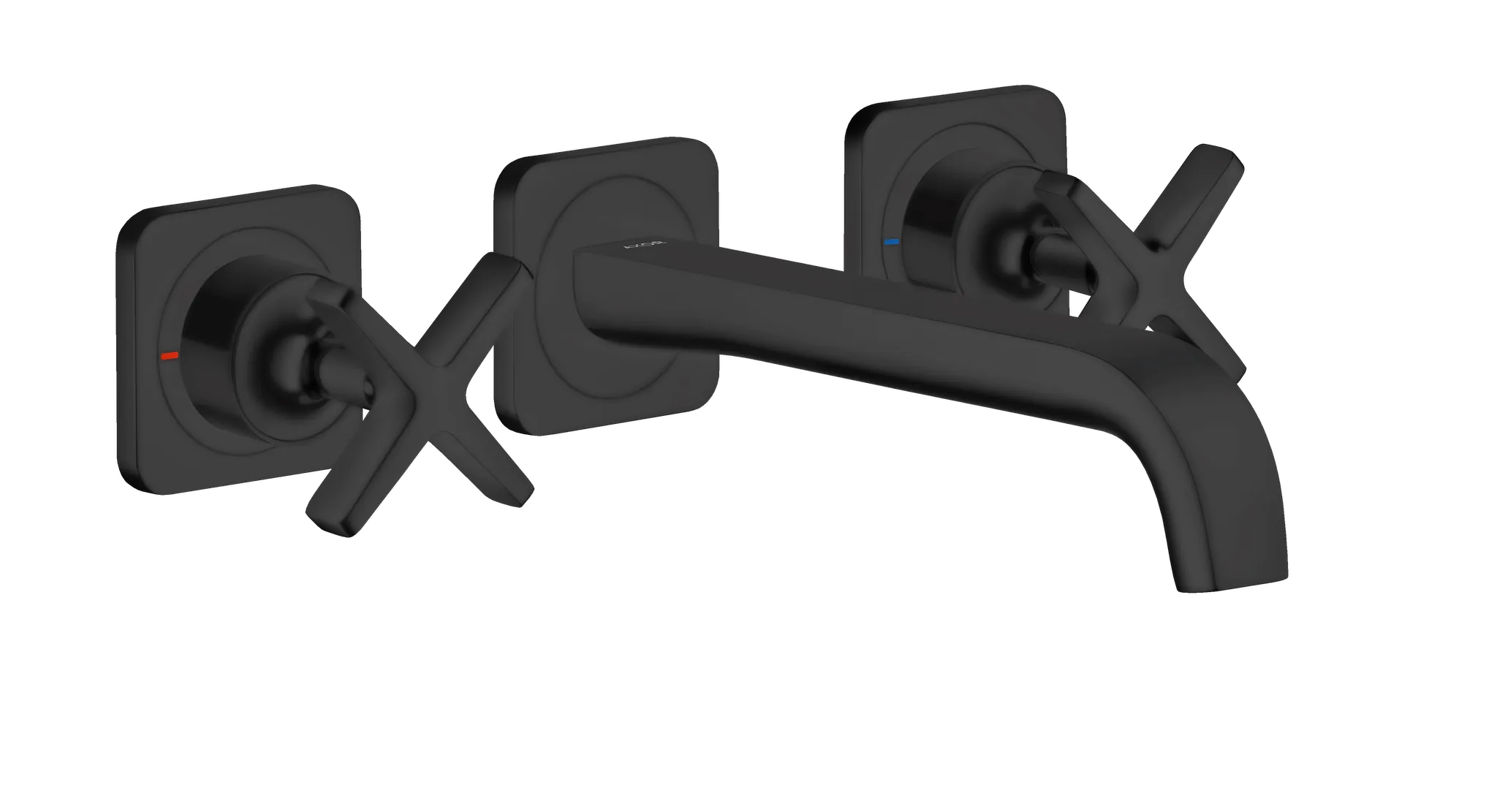 Hansgrohe AXOR Citterio E 3-Loch Waschtischarmatur Unterputz Mattschwarz Hansgrohe AXOR Citterio E 3-Loch Waschtischarmatur Unterputz Mattschwarz