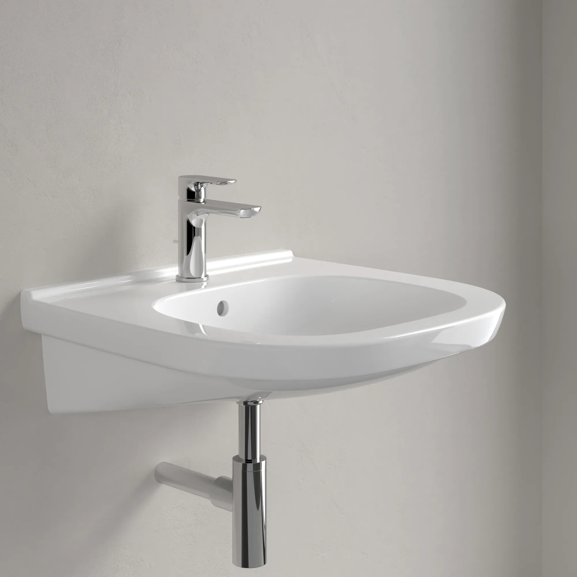 Villeroy & Boch Wandwaschtisch „ViCare“ 555 × 540 × 195 mm, mit Hahnlochbohrung in Weiß Alpin Villeroy & Boch Wandwaschtisch „ViCare“ 555 × 540 × 195 mm, mit Hahnlochbohrung in Weiß Alpin