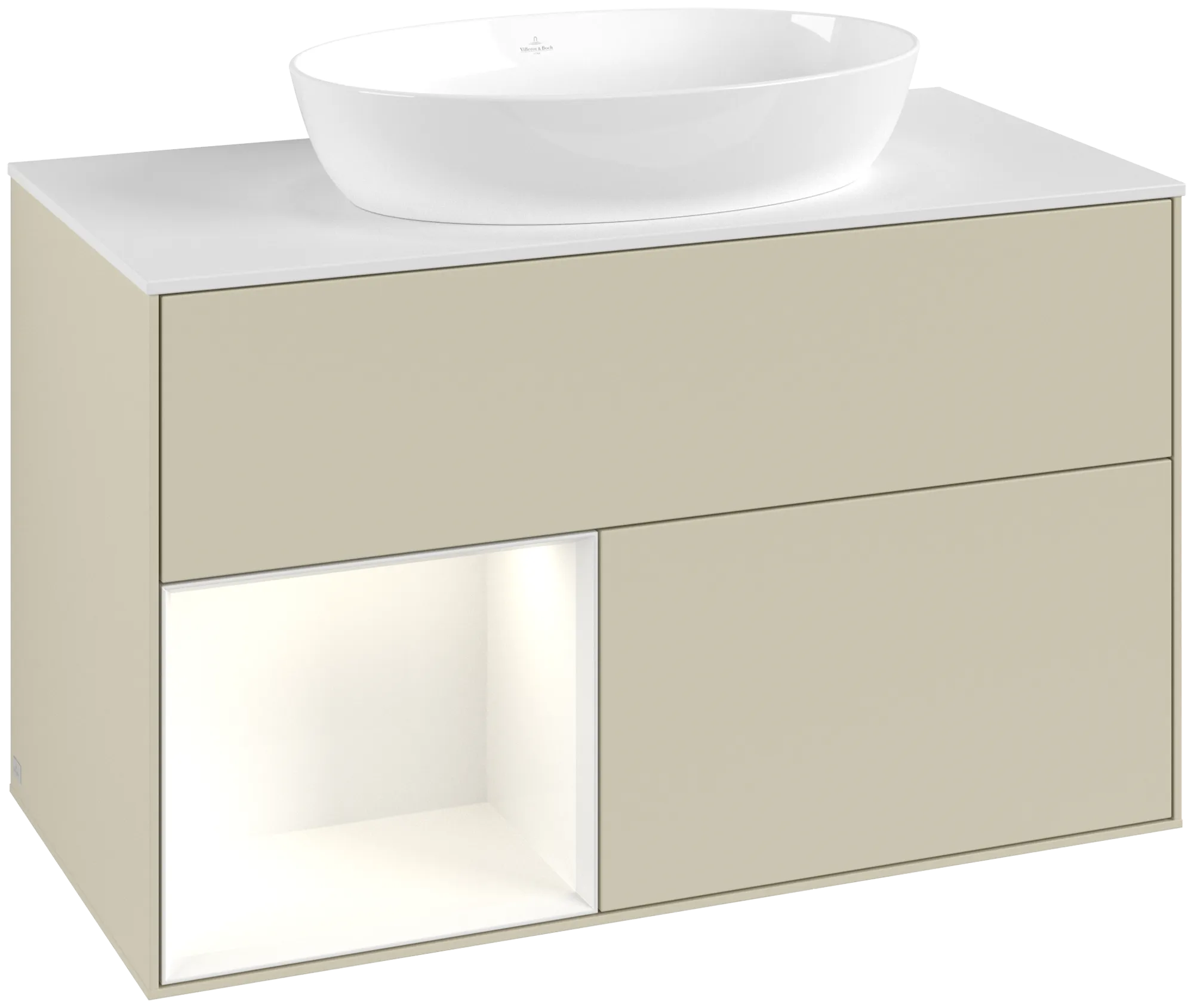 Villeroy & Boch Finion Waschbeckenunterschrank GA1 1000x603x501mm mit Beleuchtung