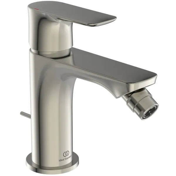 Bidetarmatur Connect Air, Ausladung 114mm, mit Ablaufgarnitur, Brushed Gold Bidetarmatur Connect Air, Ausladung 114mm, mit Ablaufgarnitur, Brushed Gold