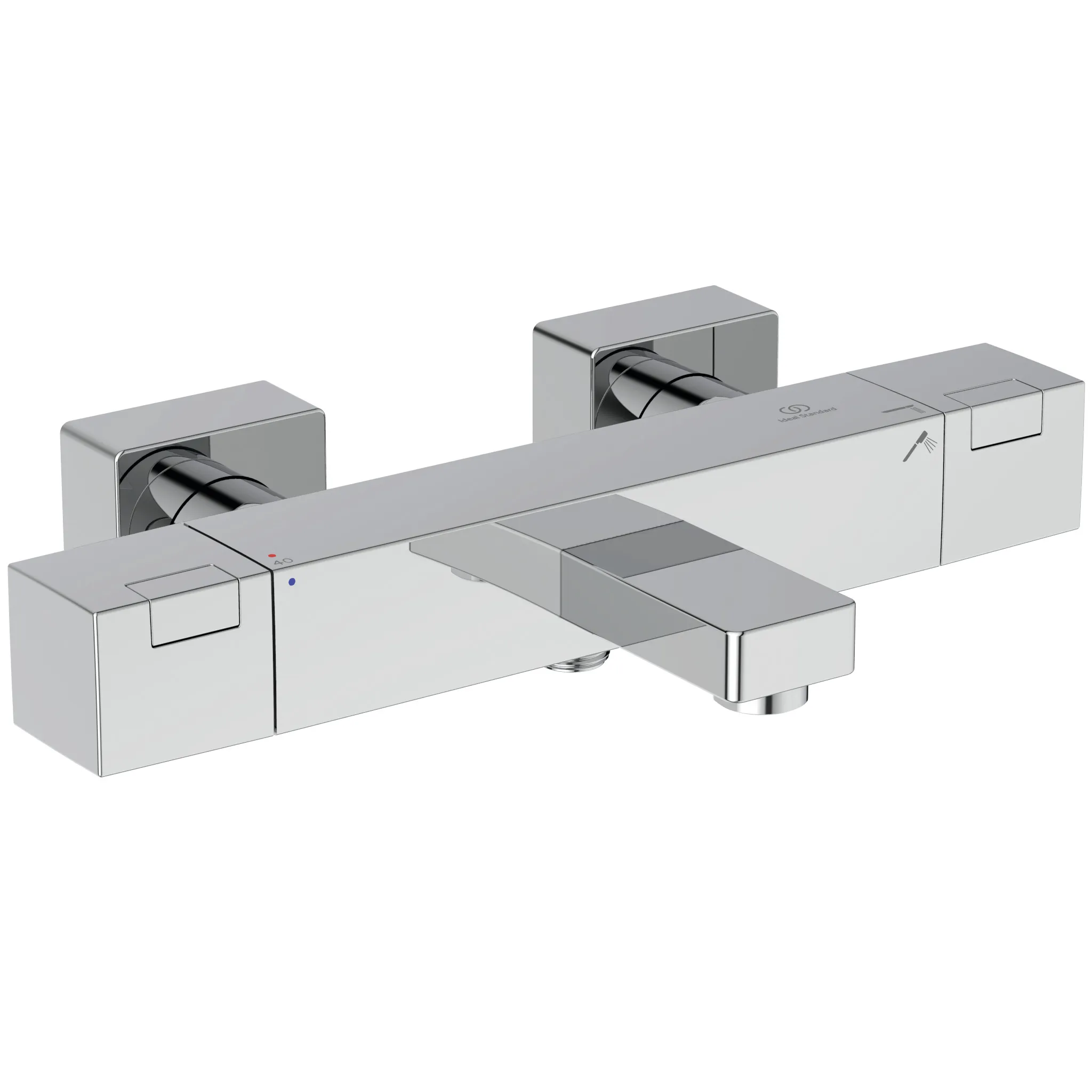 Zweihand-Wannenarmatur „CerathermC100“ Ausladung 161 mm