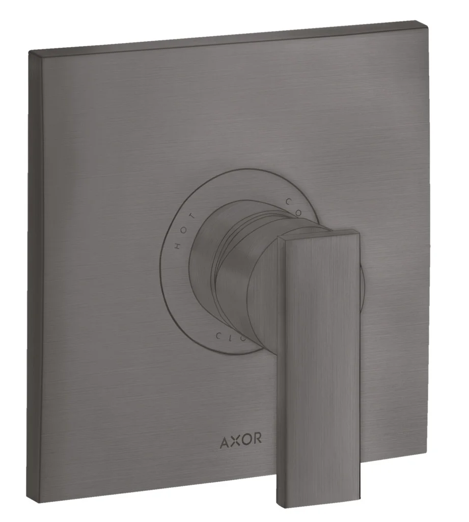 Hansgrohe AXOR Citterio Brausenmischer Unterputz, Brushed Black Chrome, Keramikmischsystem, einstellbare Temperaturbegrenzung, für Durchlauferhitzer geeignet Hansgrohe AXOR Citterio Brausenmischer Unterputz, Brushed Black Chrome, Keramikmischsystem, einstellbare Temperaturbegrenzung, für Durchlauferhitzer geeignet