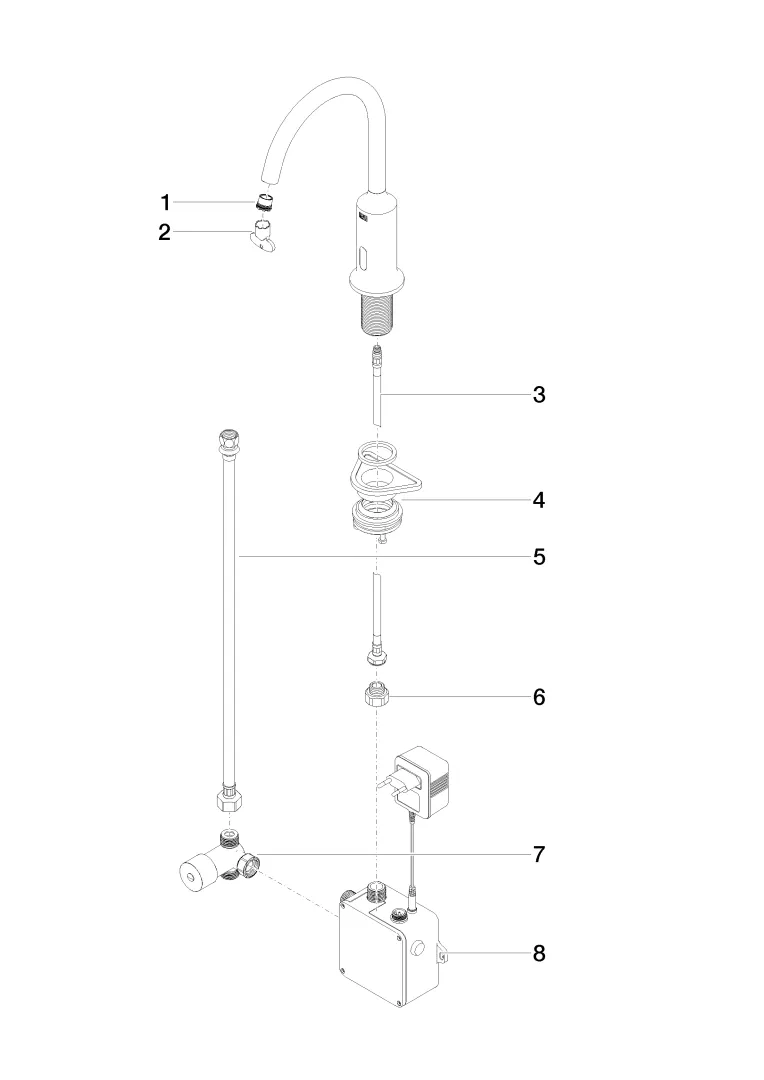 Waschtischarmatur mit elektronischer Öffnungs- und Schließfunktion ohne Ablaufgarnitur VAIA Chrom 44521809 Waschtischarmatur mit elektronischer Öffnungs- und Schließfunktion ohne Ablaufgarnitur VAIA Chrom 44521809