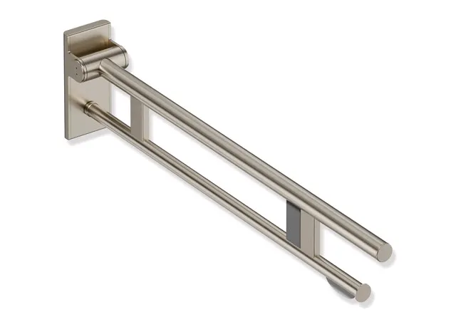 Mobiler Stützklappgriff Duo, Design A des Systems 900, Edelstahl, PVD, Ausladung 900 mm, mit WC-Papierhalter und Funk-Spülauslösung, Ausführung rechts, in Farbe CK (messing glänzend) Mobiler Stützklappgriff Duo, Design A des Systems 900, Edelstahl, PVD, Ausladung 900 mm, mit WC-Papierhalter und Funk-Spülauslösung, Ausführung rechts, in Farbe CK (messing glänzend)