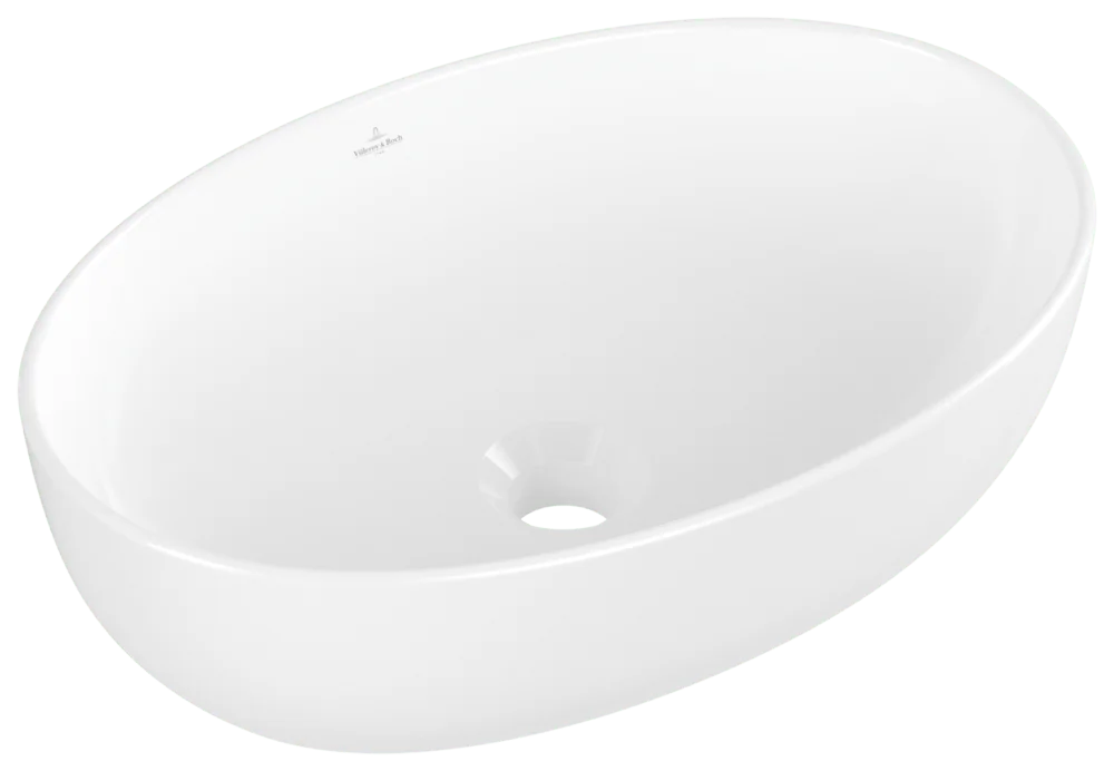 Villeroy & Boch Aufsatzwaschbecken Artis Oval Weiß Alpin 480x325x135mm TitanCeram glänzend