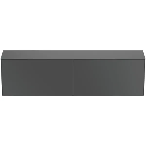 Ideal Standard Waschtischunterschrank „Conca“ 198,7 × 55 × 37,3 cm Anthrazit matt lackiert Ideal Standard Waschtischunterschrank „Conca“ 198,7 × 55 × 37,3 cm Anthrazit matt lackiert