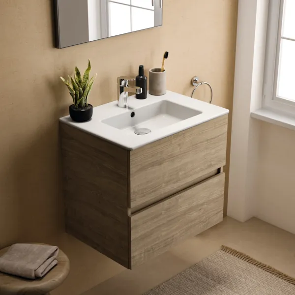 Ideal Standard Möbelwaschtischunterschrank Eurovit+ 2 Auszüge Hamilton Eiche 600x440x550mm Ideal Standard Möbelwaschtischunterschrank Eurovit+ 2 Auszüge Hamilton Eiche 600x440x550mm