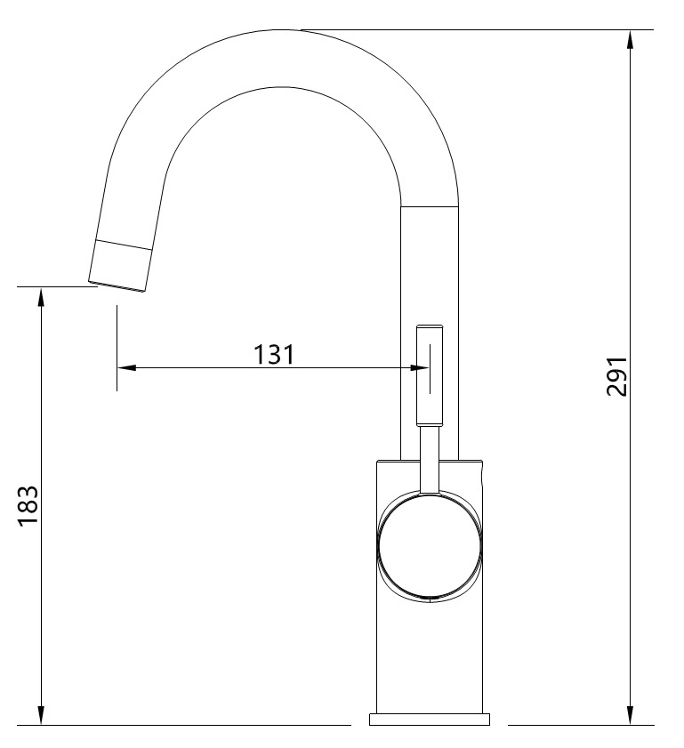 Waschtisch-Einhandbatterie AqvaDesign - seitlicher Hebel - Klick-Klack-Ablaufgarnitur 1"1/4 - Kartusche mit keramischen Dichtscheiben - Heißwassersperre - Wassermengendurchflussregulierung - flexible Druckschläuche 3/8", DVGW W270 - P-IX 19260/IA - mat