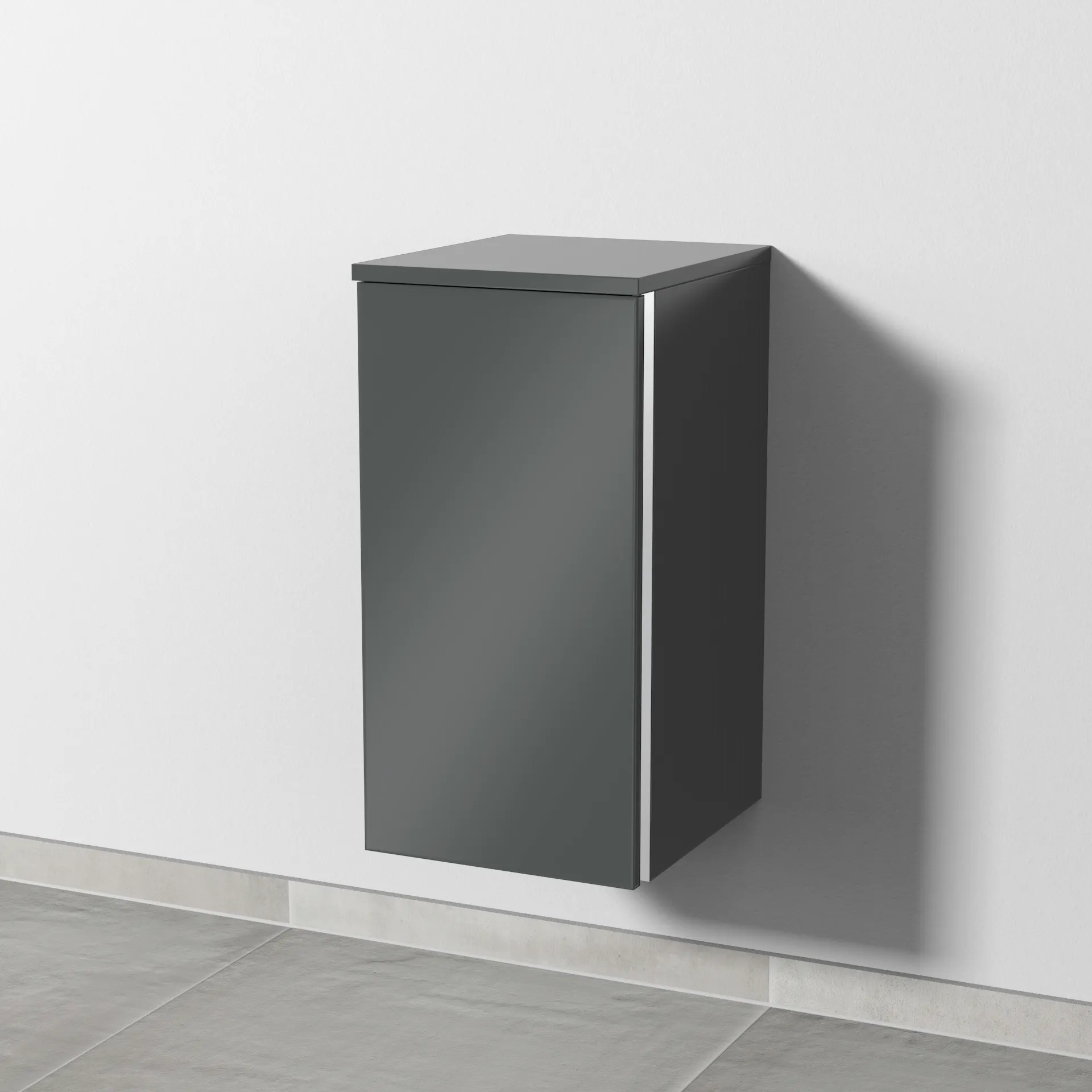 Sanipa Unterschrank „3way“ 300 × 580 × 345 mm Anschlag links, in Anthrazit (glanz), Anschlag links Sanipa Unterschrank „3way“ 300 × 580 × 345 mm Anschlag links, in Anthrazit (glanz), Anschlag links